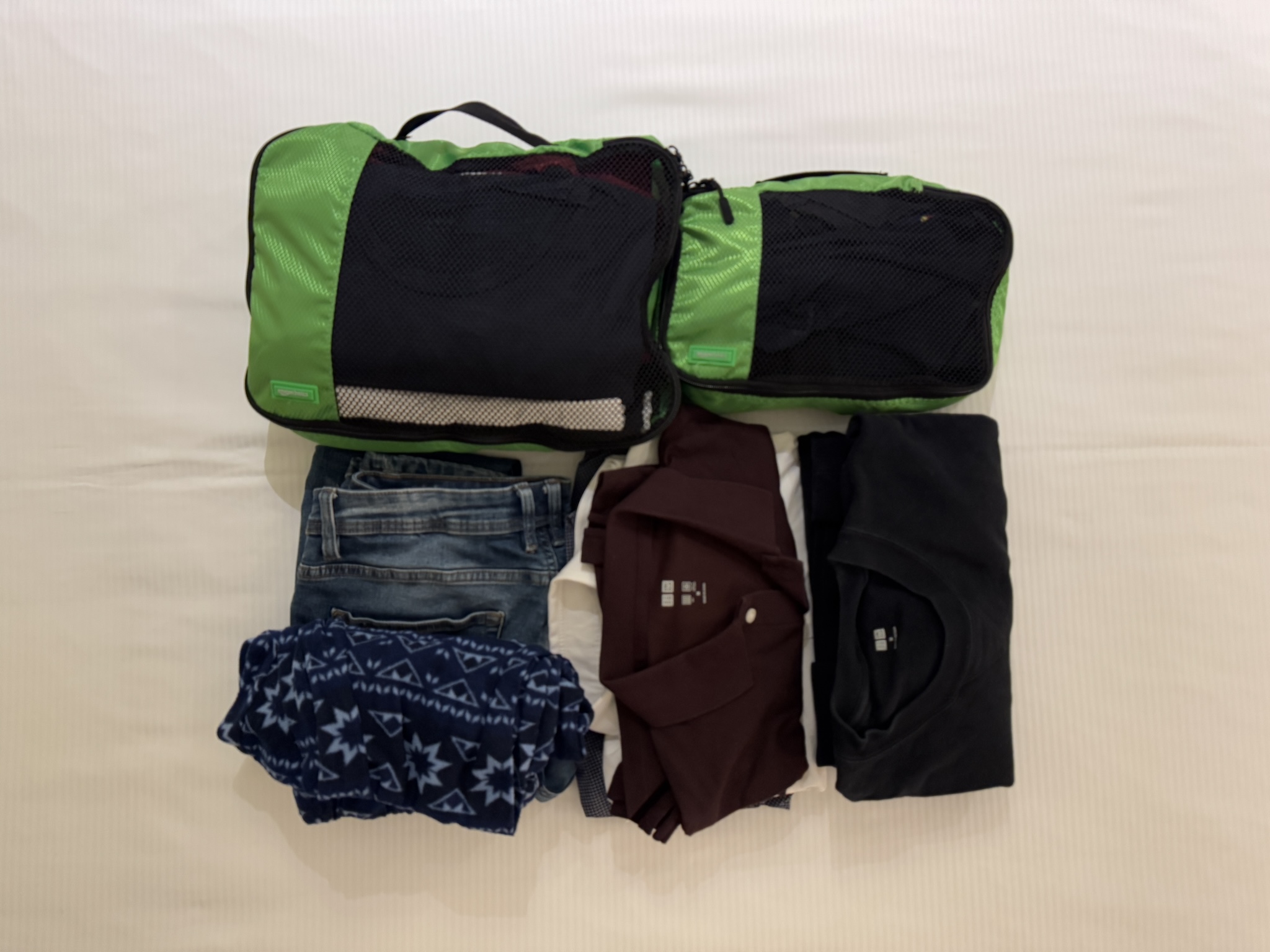 My first try of packing my clothes
