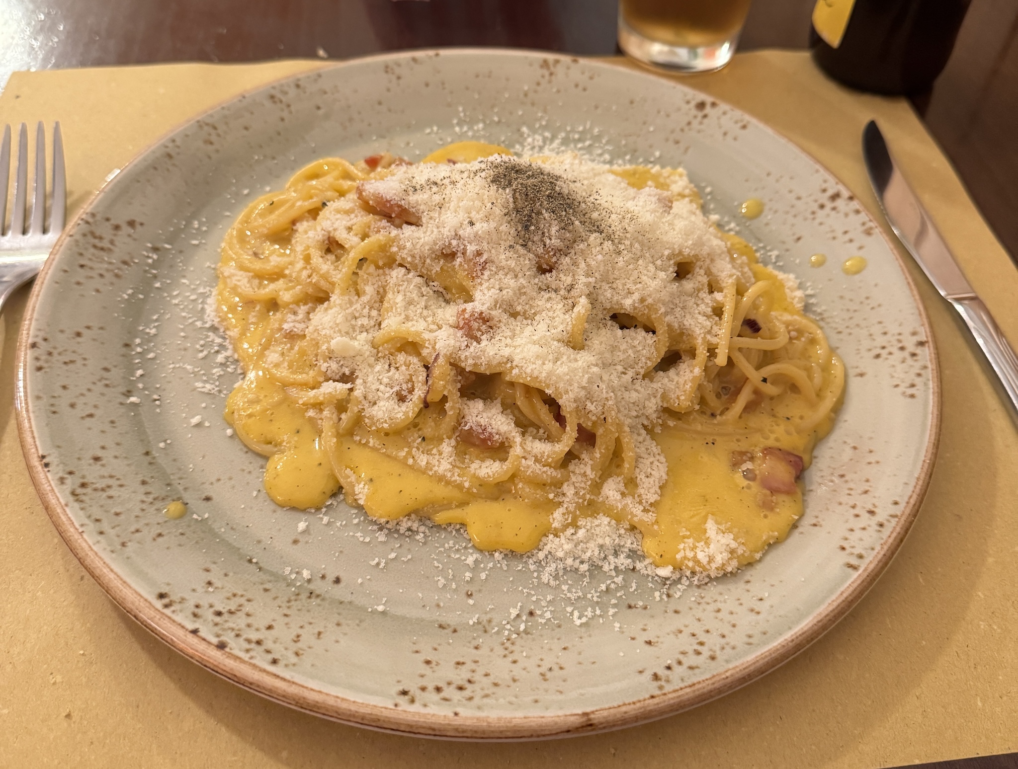 The best Carbonara I've ever had