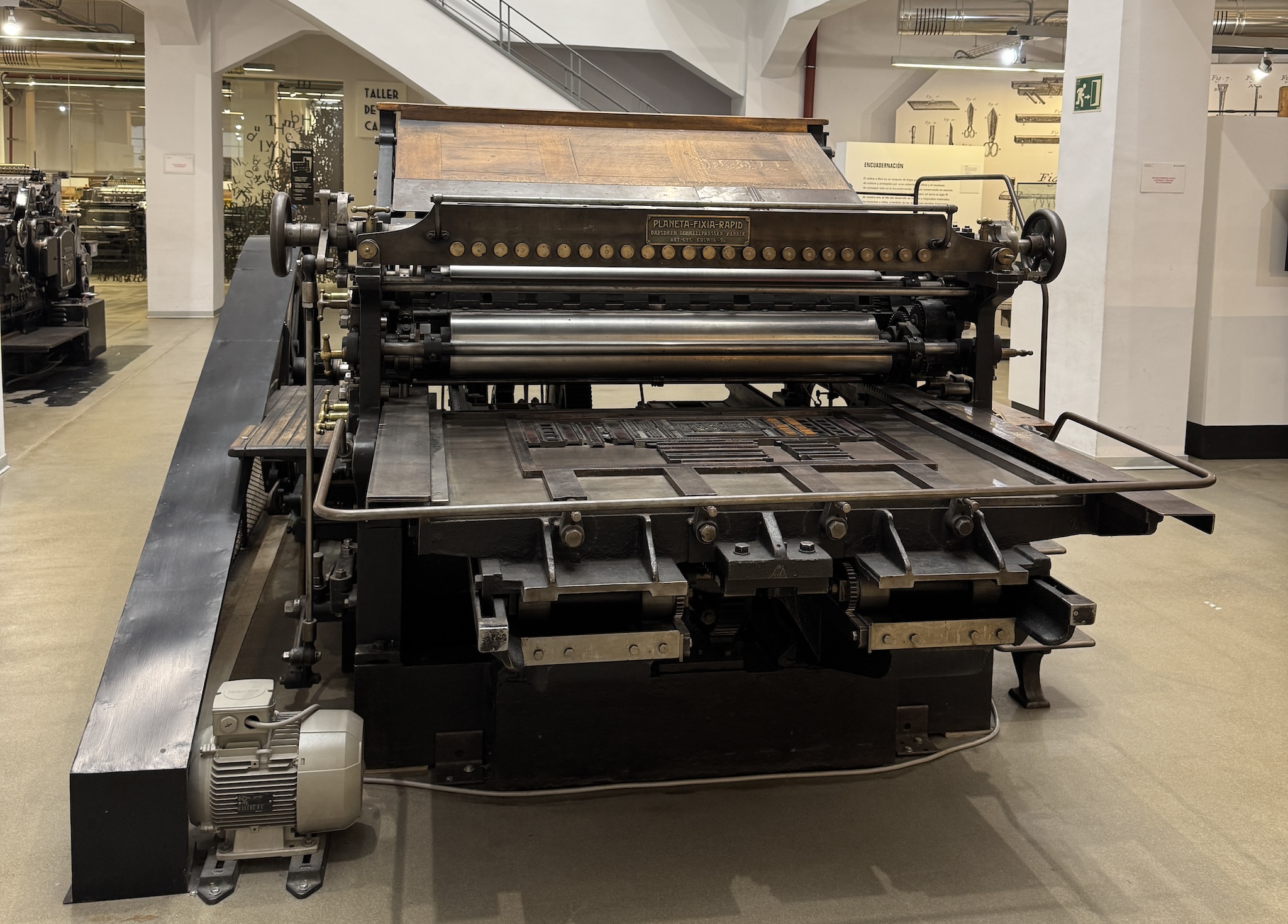 I forgot which exactly printing machine was this, but it was impressive